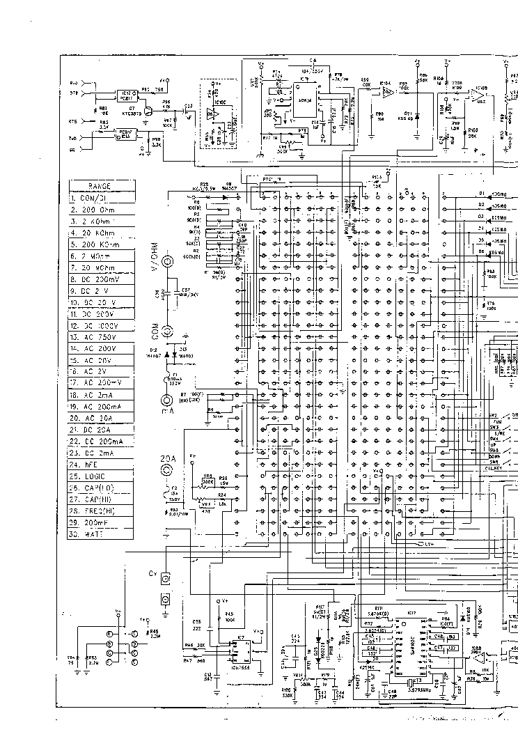 METEX M-4660M[1] DIGITAL MULTIMETER SCH service manual (1st page)